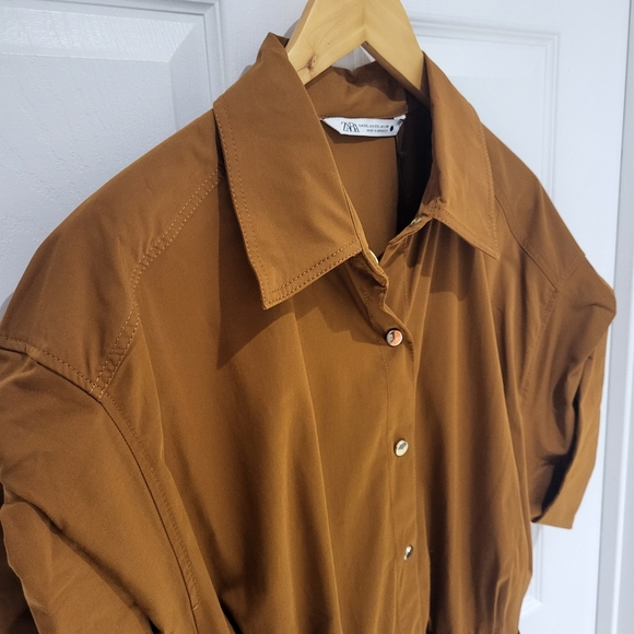 Zara Brown Midi Dress - Picture 10 of 14